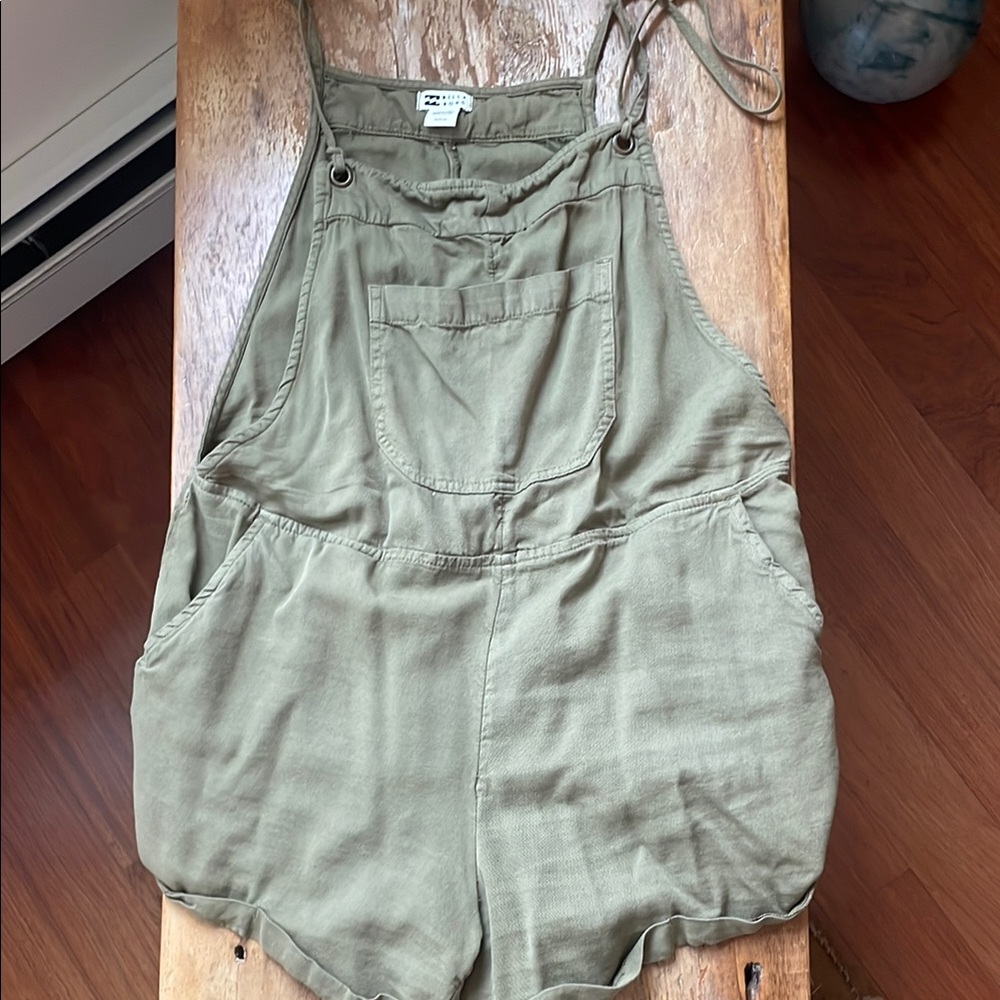 Billabong Olive Green Women's Overalls Shorts
